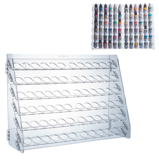 72-Bottle Acrylic Wall Paint Rack | Plydolex - Vallejo Fit