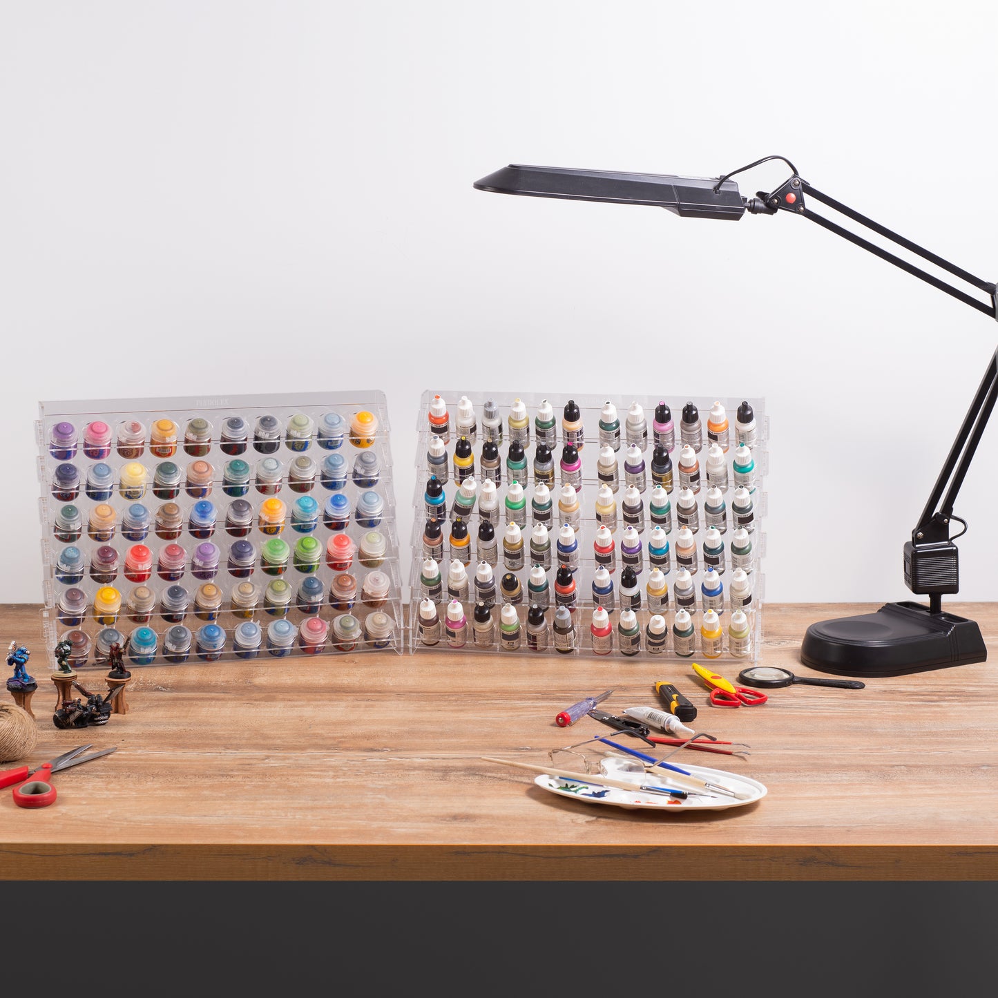 72-Bottle Acrylic Wall Paint Rack | Plydolex - Vallejo Fit