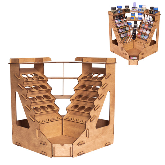 32-Bottle Warhammer Corner Paint Organizer | Plydolex
