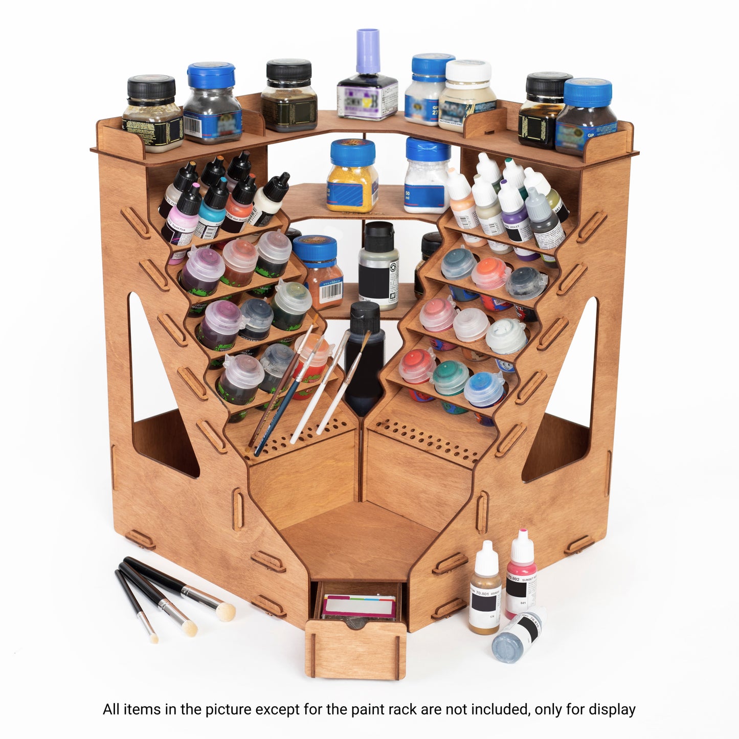 32-Bottle Warhammer Corner Paint Organizer | Plydolex