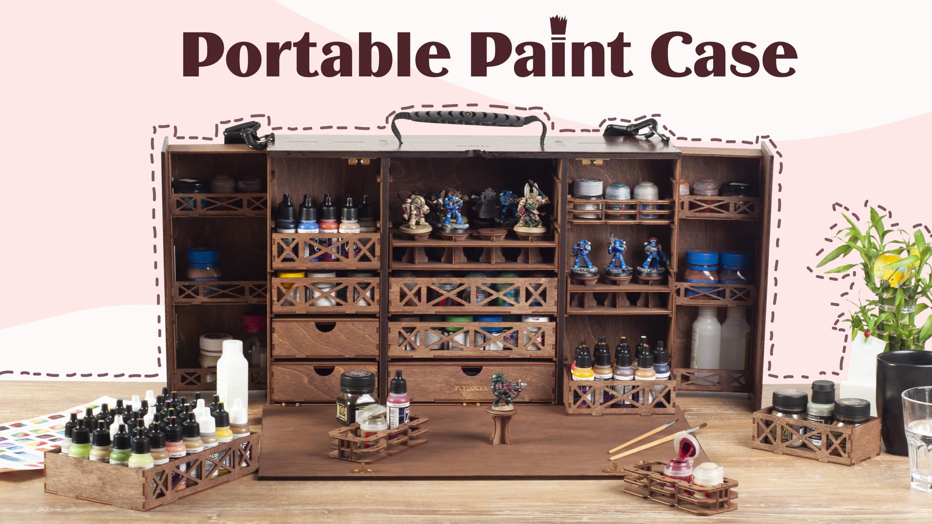 Load video: Portable Paint Case for Miniature Painting September - October 2021 live on Kickstarter