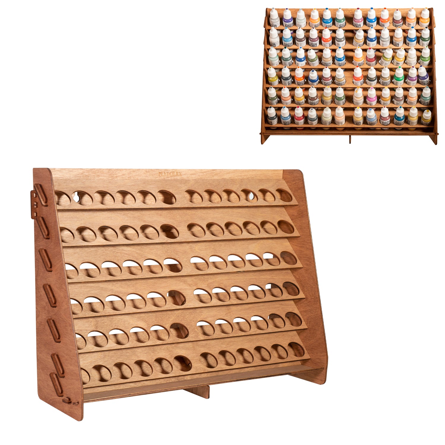 72-Bottle Warhammer Wall Paint Rack | Plydolex - Vallejo Fit – Plywood ...