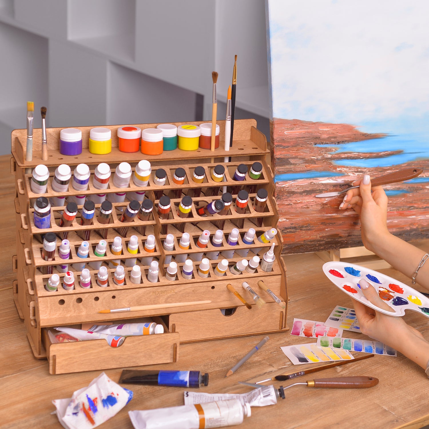 2 Section Paint Holder Tray – hobbytrays