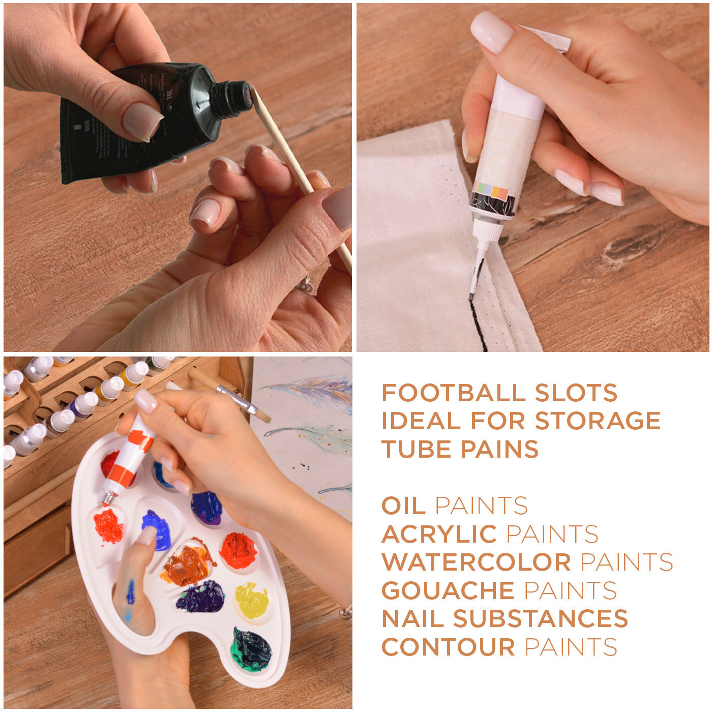 Brush Paint & Glue Bottles (Pack of 6) Craft Storage